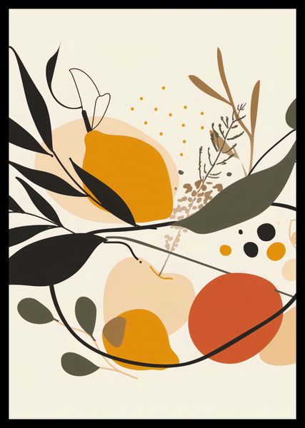 Plakat 70x100cm Botaniczny Wir zdjęcie 2