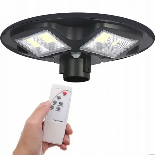Lampa solarna LED latarnia uliczna UFO czujnik + pilot SuperLED na Arena.pl
