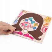 ŚMIESZNE BUZIE MAGNETYCZNE STYLIZACJE ZESTAW KREATYWNY KIDEA