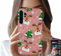 ETUI DO HUAWEI P30 PRO - ŚWIĄTECZNE RENIFERY CHOINKI LASKA WZORY