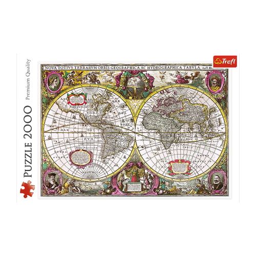 PUZZLE 2000 TREFL MAPA ZIEMI 1630 27095 na Arena.pl