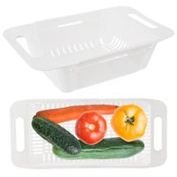 Cedzak Kuchenny Regulowany na Zlew Durszlak Sitko Odcedzania Suszarka