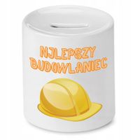 Skarbonka Dla Budowlańca Najlepszy Budowlaniec Z Nadrukiem Ze Zdjęciem