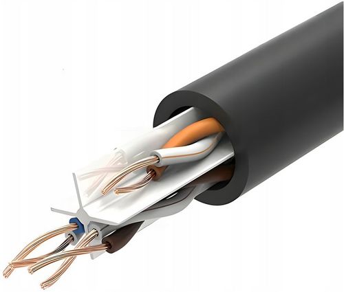 KABEL SIECIOWY LAN CAT 6 UTP PRZEWÓD INTERNETOWY ETHERNET RJ45 CZARNY 30m na Arena.pl