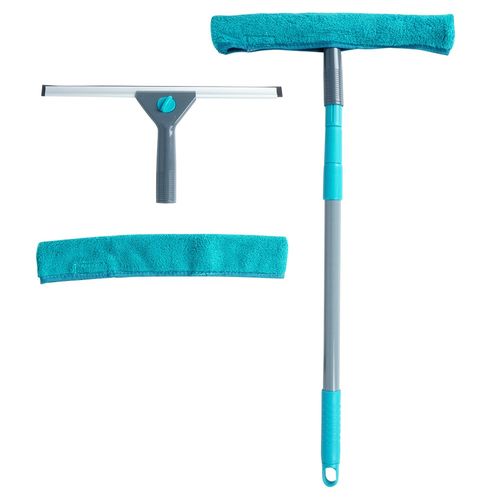 Mop Myjka do Okien Szyb Luster Okna Szyb Ściągaczka Teleskopowa Mikrofibra na Arena.pl