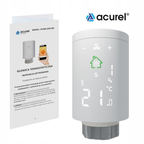 Głowica Termostatyczna Grzejnika Termostat Sterownik SMART Zigbee 3.0 Tuya na Arena.pl