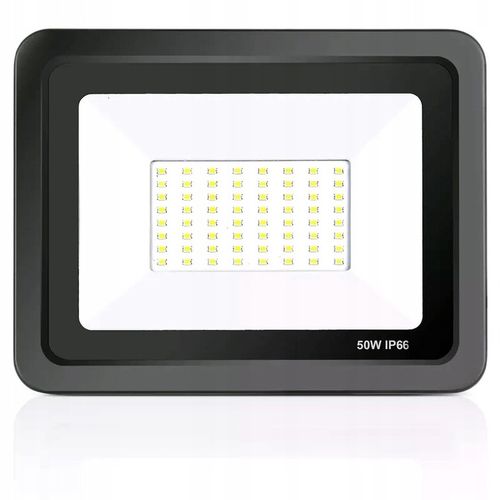 MOCNY HALOGEN 50W NAŚWIETLACZ LAMPA LED REFLEKTOR + UCHWYT IP66 4500LM na Arena.pl