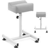 podnóżek kosmetyczny do pedicure 24x22cm wys. 47-67cm - szary