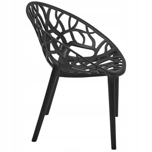 ZESTAW OGRODOWY BALKONOWY 2X KRZESŁO PLASTIKOWE AŻUROWE + STOLIK na Arena.pl