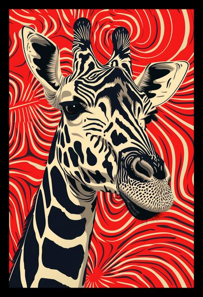 Plakat 20x30cm Wzrok Żyrafy zdjęcie 2