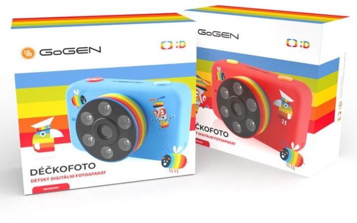 GoGen Aparat fotograficzny dla dzieci DECKOFOTOB niebieski zdjęcie 2