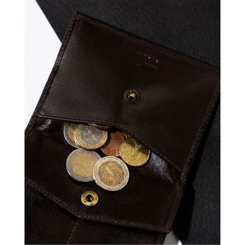 brązowy kompaktowy portfel męski z rfid - rovicky na Arena.pl