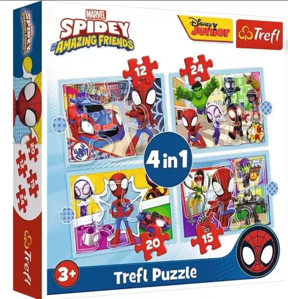 Puzzle 4w1. Ekipa Spidey'a zdjęcie 1