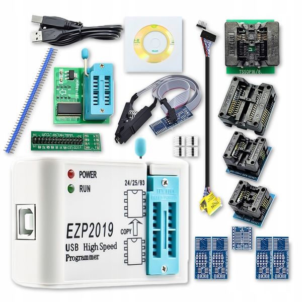 Zestaw Uniwersalny Programator EEPROM i Flash EZP2019+USB SPI EPROM BIOS zdjęcie 1