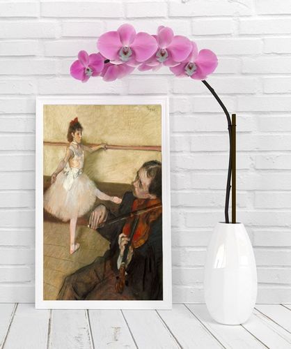 The Dance Lesson, Edgar Degas - plakat 40x50 cm na Arena.pl