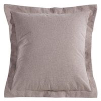 Poszewka w stylu boho z lamówką LIDIA 40X40 beżowa