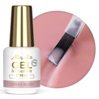 Żel budujący w butelce z pędzelkiem MollyNails Pro Salon Coffee Blush 15g