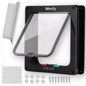 DRZWICZKI WAHADŁOWE DLA KOTA PSA DRZWI DWUSTRONNE Z KLAPĄ 4 SPOSOBY XL