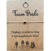 Bransoletka Kartka Prezent na Wieczór Panieński