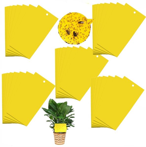 ŻÓŁTE LEPY DO DONICZEK ziemiórki OWADY skuteczne zdjęcie 1