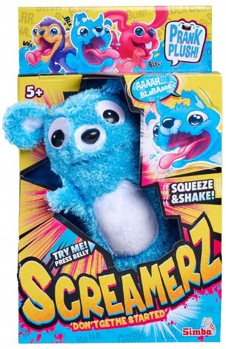 SCREAMERZ INTERAKTYWNA MASKOTKA ROZBAWIACZ NIEBIESKI MIŚ Z DŹWIĘKIEM 30 CM na Arena.pl