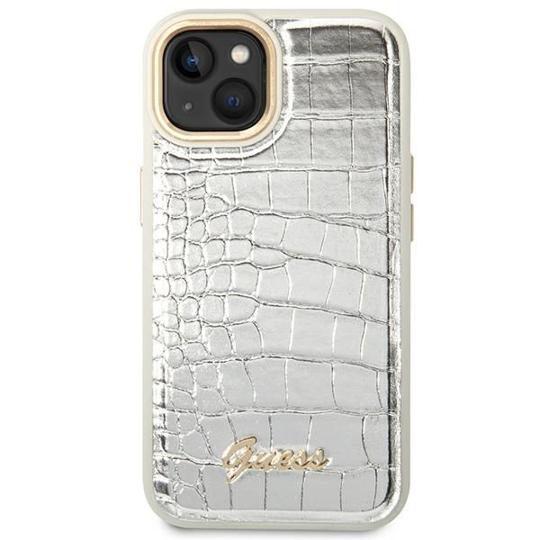 Etui Guess do iPhone 15 Plus, iPhone 14 Plus, Srebrny zdjęcie 3