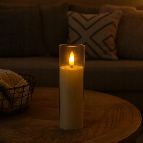 Świeca LED Filarowa - 12x Bezpłomieniowe Świece Dekoracyjne 17,5 cm na Arena.pl