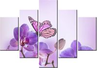 70 100CM OBRAZ 5 ELEM DELIKATNA PIĘKNOŚĆ DRUK PŁÓTNO