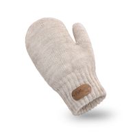 Beżowe rękawiczki z jednym palcem dla dzieci