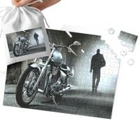 PUZZLE TRADYCYJNE - MOTOR MOTOCYKL MEGA WZORY PREZENT 120el + WORECZEK