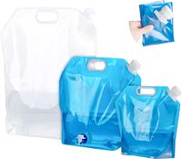 kanister składany zbiornik turystyczny zestaw 3szt