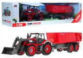 DUŻY TRAKTOR ZDALNIE STEROWANY Z PRZYCZEPĄ Z KOPARKĄ CIAGNIK NA PILOT RC