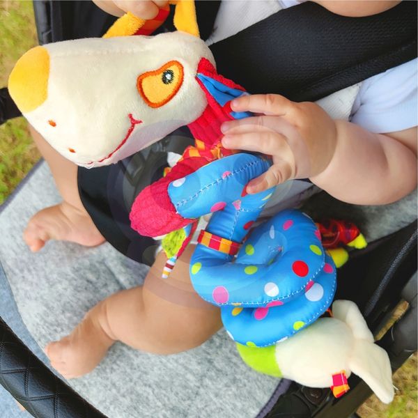 WOOPIE BABY Miękka Zawieszka Spirala do Wózka Łóżeczka Piesek Edukacyjna zdjęcie 15
