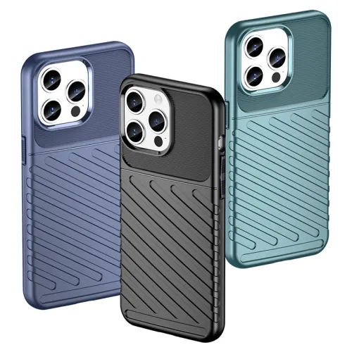 pancerne etui iphone 15 pro max thunder case - niebieskie na Arena.pl