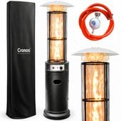 PARASOL GRZEWCZY OGRZEWACZ TARASOWY GAZOWY PIRAMIDA CHEOPSA CZARNY 11 kW