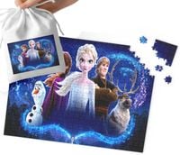 PUZZLE TRADYCYJNE - KRAINA LODU WZORY Z BAJEK DLA DZIECI 24el + WORECZEK