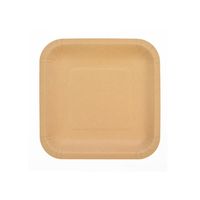 Talerzyki papierowe kraft EKO 18 x 18 cm 8 szt.