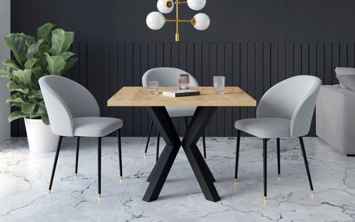 STÓŁ ROZKŁADANY NOGA METAL SALON KUCHNIA 90cm+2x50cm na Arena.pl