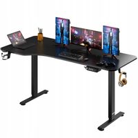 Biurko z regulacja wysokości elektryczne czarny