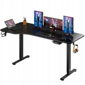 Biurko z regulacja wysokości elektryczne czarny