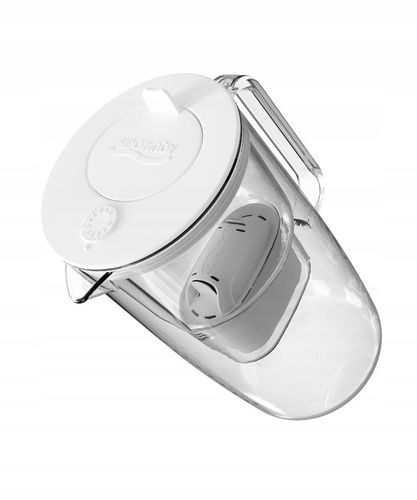 Szklany Dzbanek Filtrujący Aqualogis Etiuda 2.9L Biały + Wkład Pure+ na Arena.pl