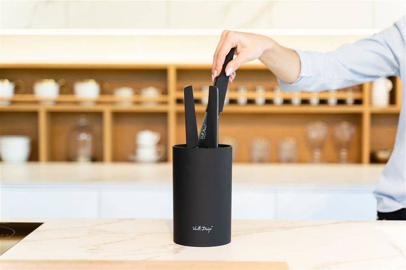 Stojak do noży Nero czarny 35466 zdjęcie 3