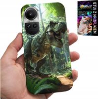 ETUI DO OPPO RENO10 PRO 5G - DINO DINOZAUR TYRANOZAUR CASE + FOLIA