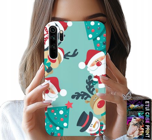 ETUI DO XIAOMI NOTE 8 - MIKOŁAJ, RENIFER BAŁWAN ŚWIĄTECZNE WZORY na Arena.pl