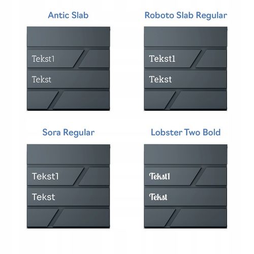 DUŻA SKRZYNKA NA LISTY Z ADRESEM NUMEREM DOMU |4 CZCIONKI| ANTRACYT na Arena.pl