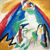 Reprodukcje obrazów Mountain - Wassily Kandinsky Rozmiar - 45x45