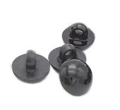 Oczy oczka guziki przyszywane 10 mm czarne 10 szt.