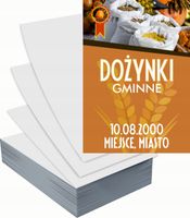 Ulotki A6 reklamowe firmowe 100 szt projekt w cenie DOŻYNKI GMINNE