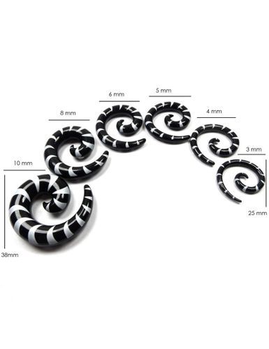 Męski piercing rozpychacz spirala Estilo Sabroso Es0738 4mm na Arena.pl
