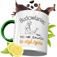 Kubek Zielony Dla Budowlańca Na Urodziny Prezent Z Nadrukiem Ze Zdjęciem
